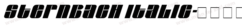 Sternbach Italic字体转换